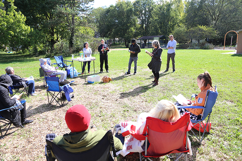 2021 - Public reading of Dan Wakefield's <i>Under the Apple Tree</i> - Nora Spitznogle reading