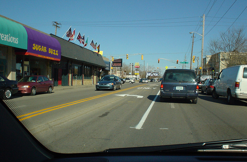 Broad Ripple Avenue Restriping